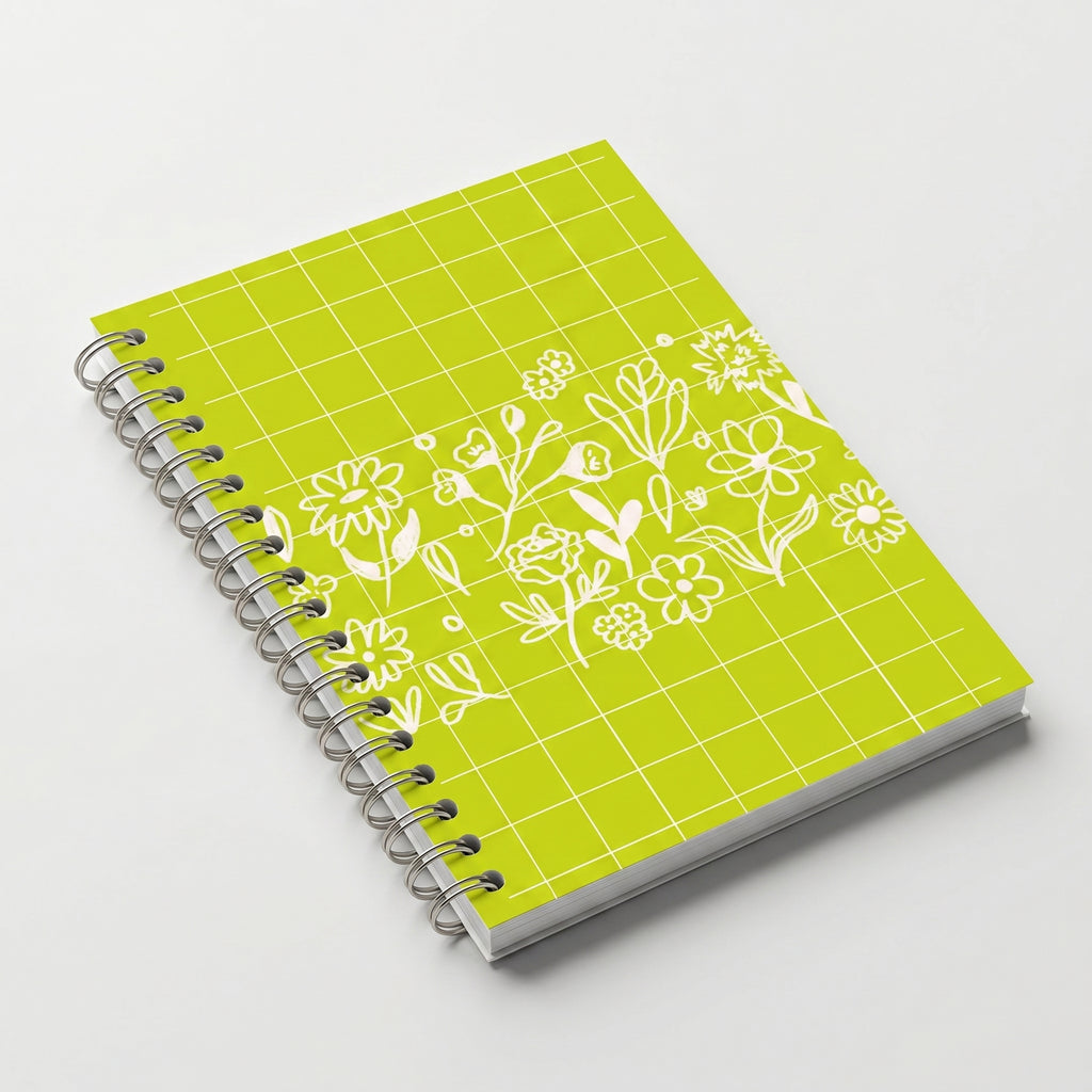 Libreta Arillada Flora Verde