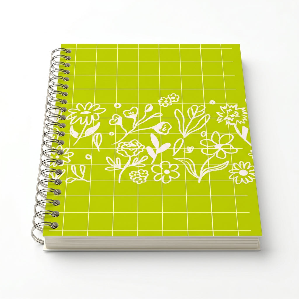 Libreta Arillada Flora Verde