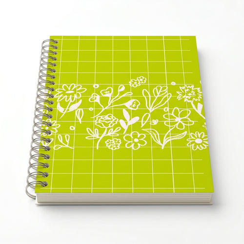Libreta Arillada Flora Verde