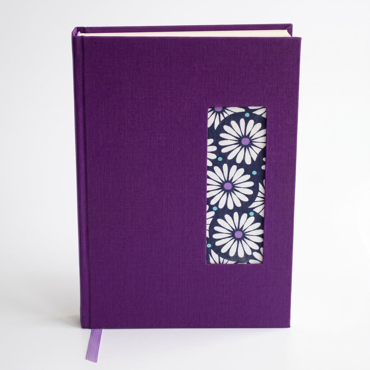 Libreta Artesanal Jardín Morado
