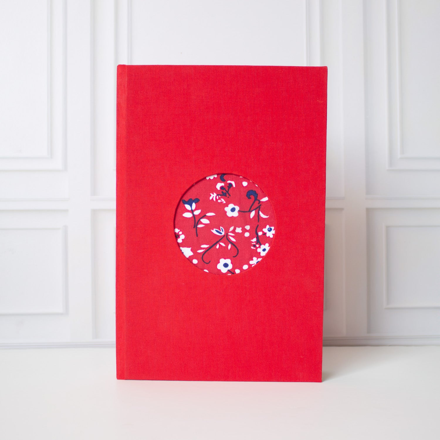 Libreta Artesanal Jardín Rojo