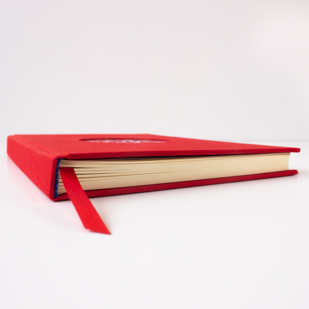 Libreta Artesanal Jardín Rojo