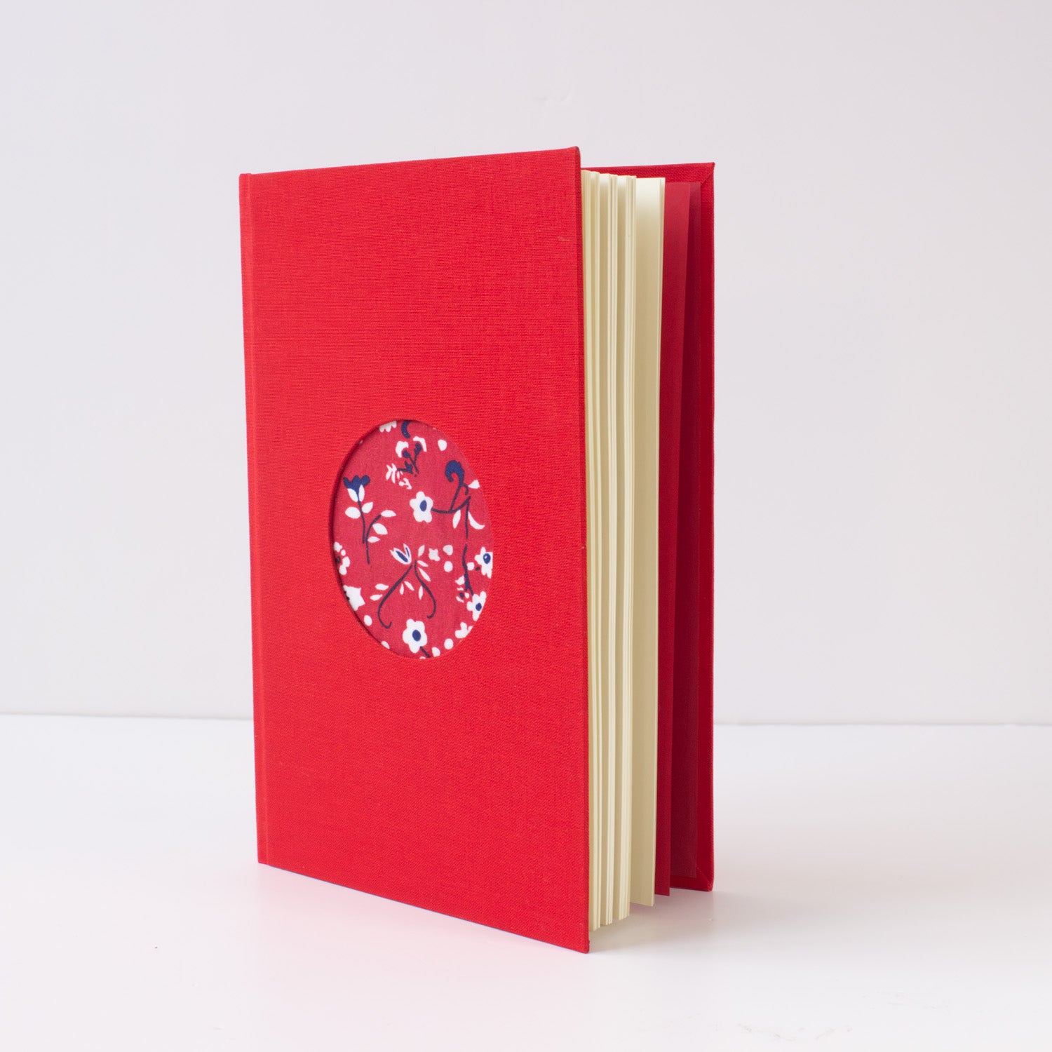 Libreta Artesanal Jardín Rojo
