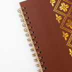 Libreta Tejido Dorado