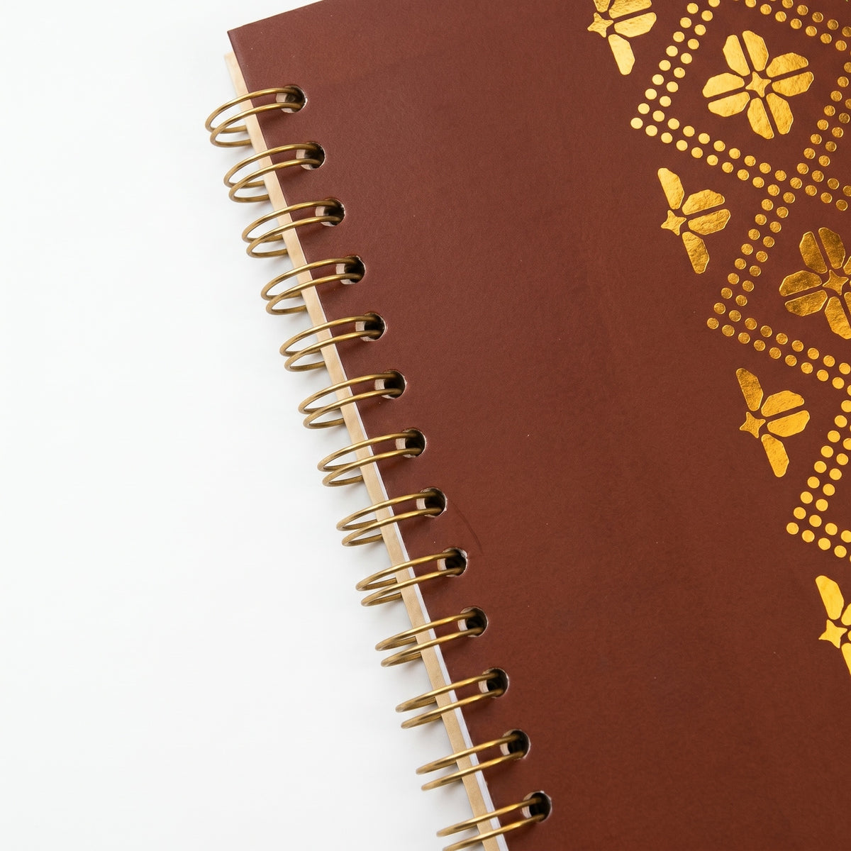 Libreta Tejido Dorado
