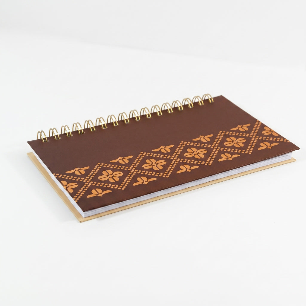 Libreta Tejido Dorado