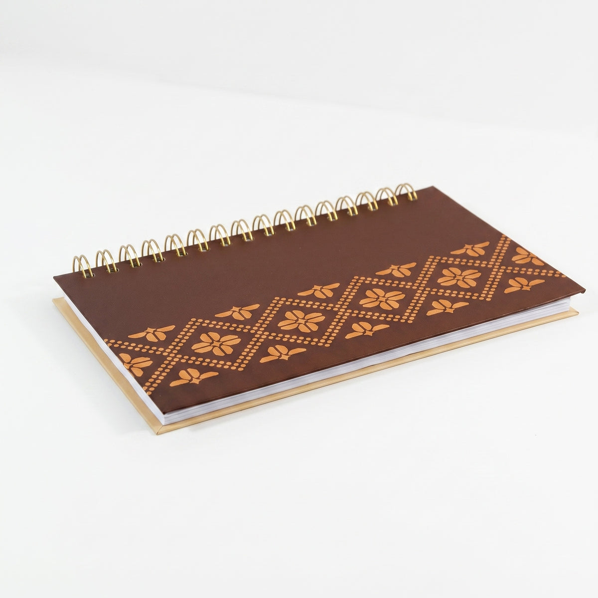 Libreta Tejido Dorado