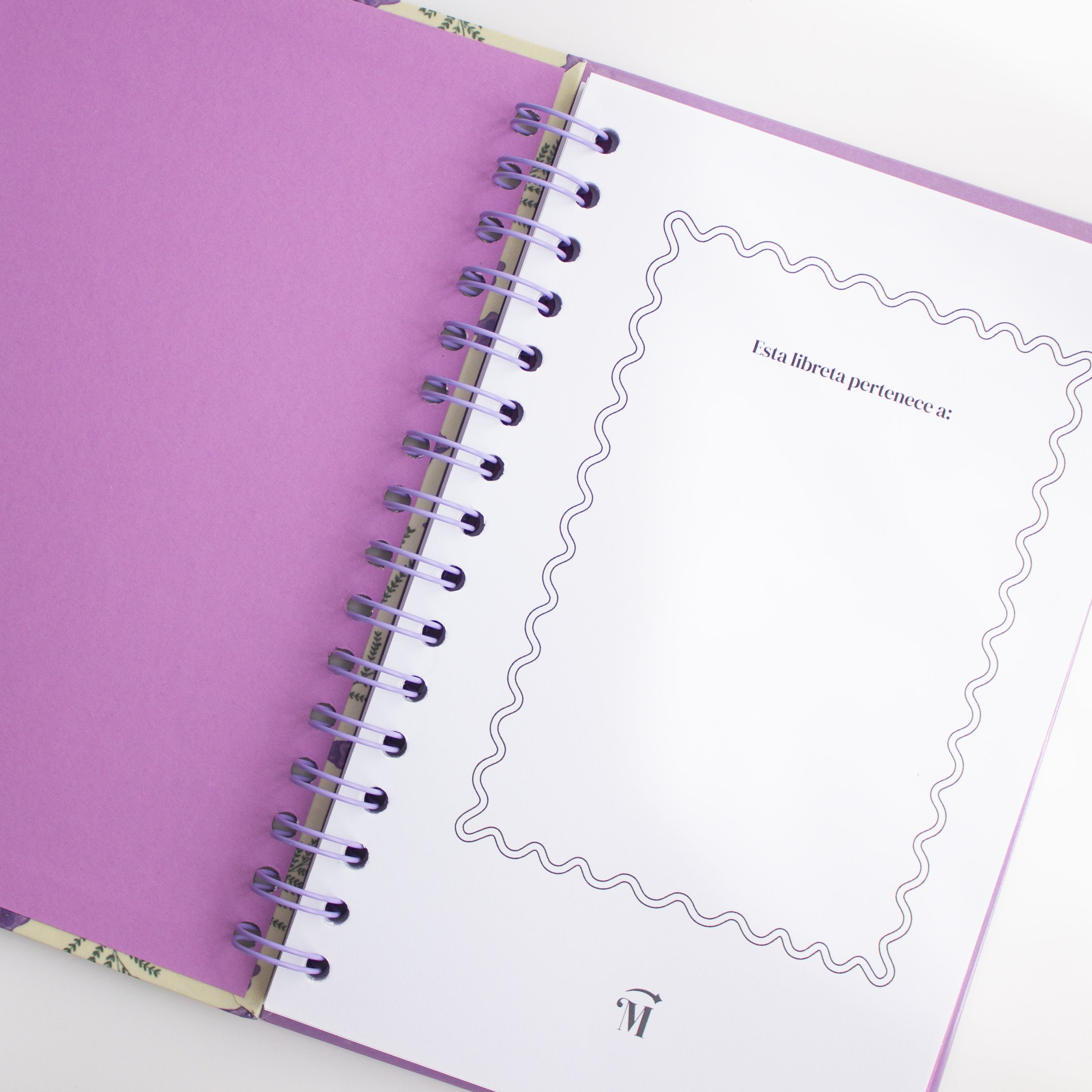 Libreta Arillada Flor de Jacaranda
