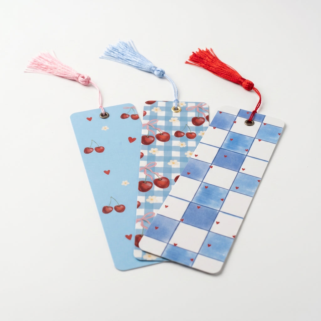Kit de 3 separadores de libro Cherry Picnic