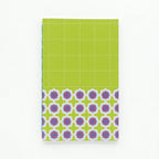 Libreta Greenpic de costura expuesta con cadeneta de cáñamo de color visible en el lomo, vista frontal