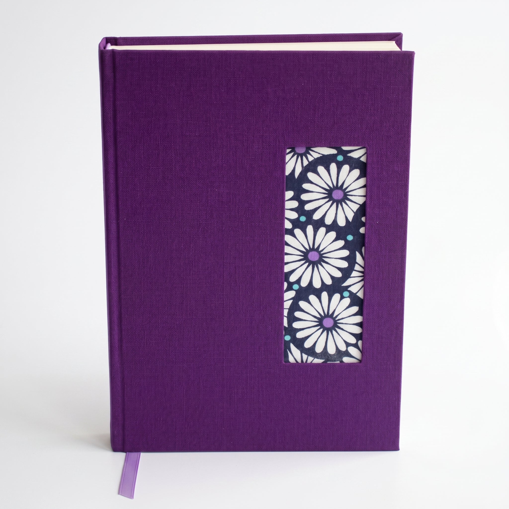 Libreta Artesanal Jardín Morado