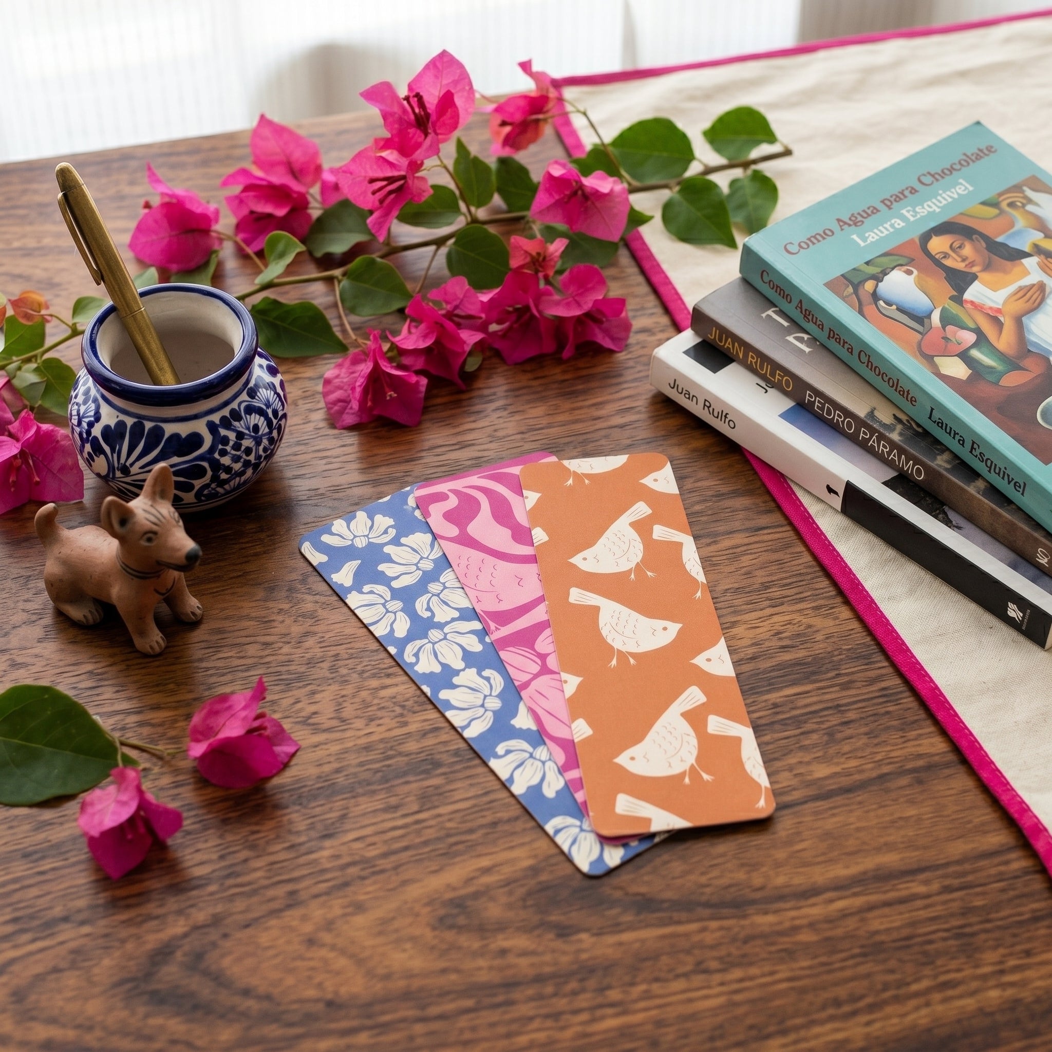 Kit de 3 separadores de libro Trino y Flora